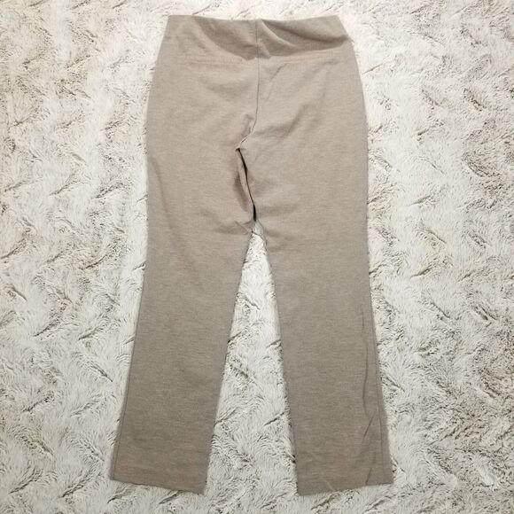 Chico's Lindy Side-Zip Pants Womens 1 Brown Straight Flat front Dark Wash - Picture 3 of 12